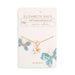 Elisabeth Hays bracelet with butterfly and flower design on packaging