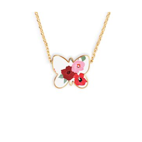 Hugs & Kisses Artful Butterfly Necklace