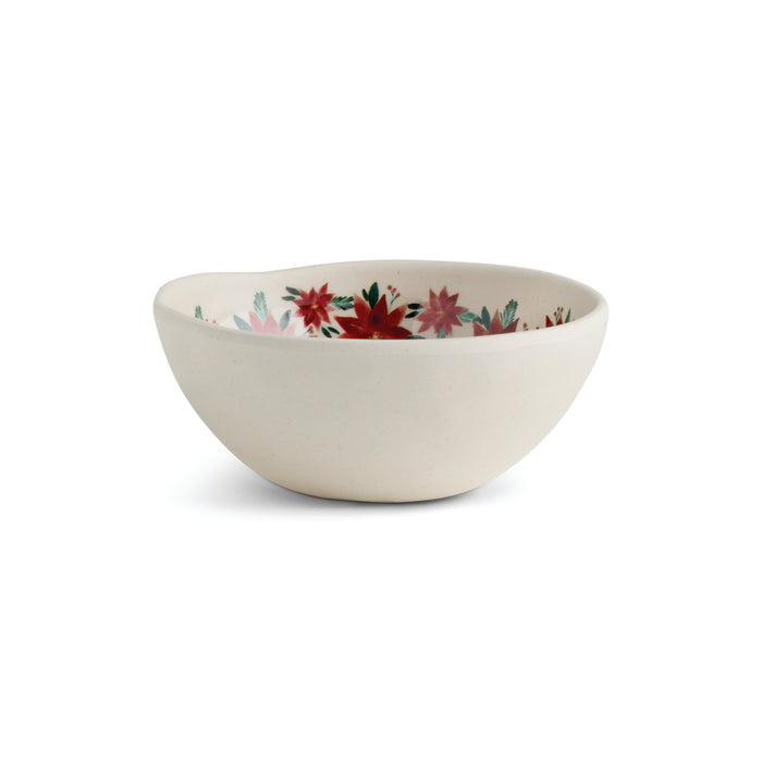 Poinsettia Melamine Dip Bowl