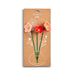 Floral-themed pins on a brown cardboard packaging with 'Demdaco' branding.