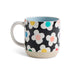Mug with floral pattern on a white background