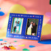 Two-person photo frame with 'You & Me' text on a colorful background