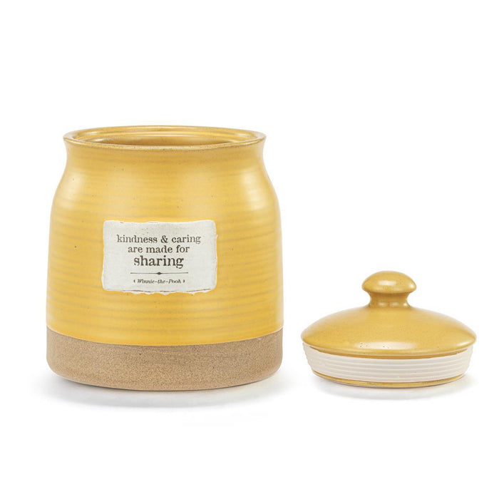 Winnie-the-Pooh Yellow Stoneware Kindness Hunny Pot 4.5" x 5.5" x 5.5"