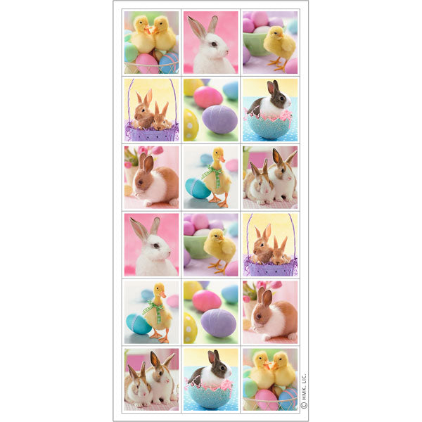 Photo Animals Easter Stickers
