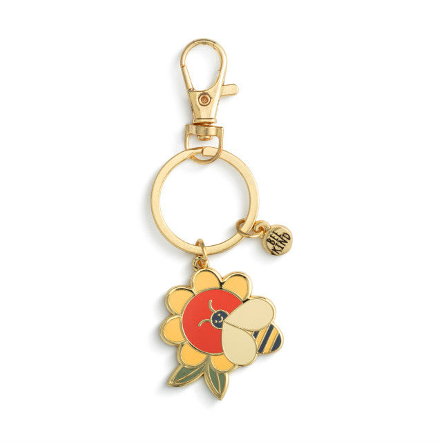 Flower Sharing Kindness Keychain