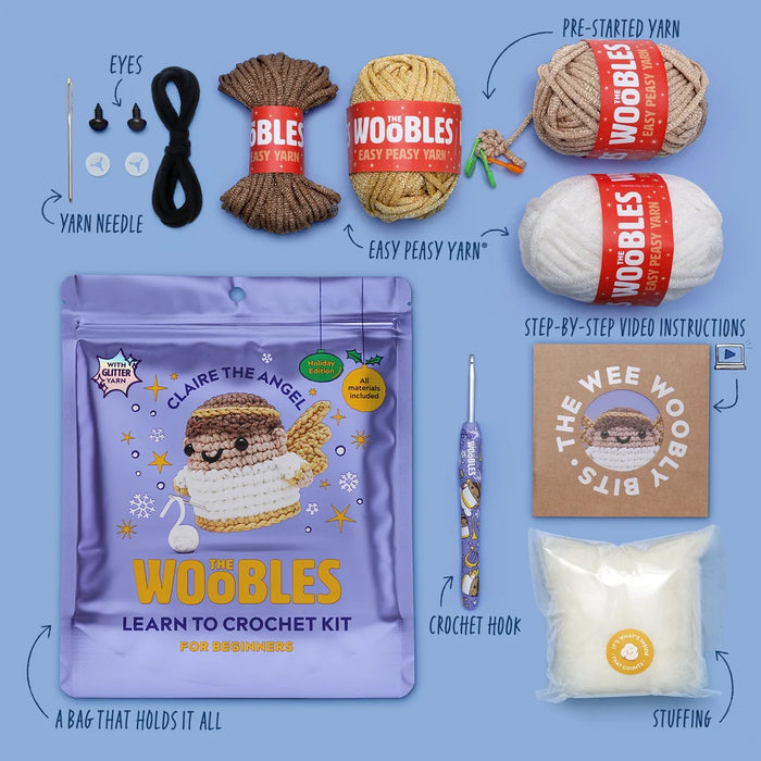 The Woobles Claire the Angel Crochet Kit