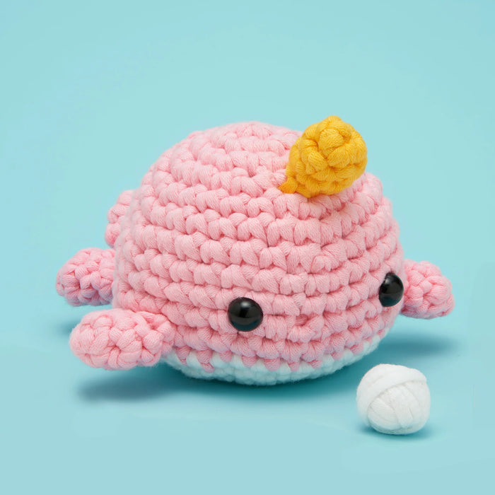 Woobles Bjørn the Pink Narwhal Crochet Kit