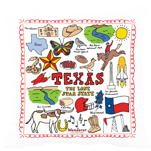 Texas Wanderer Throw Pillow