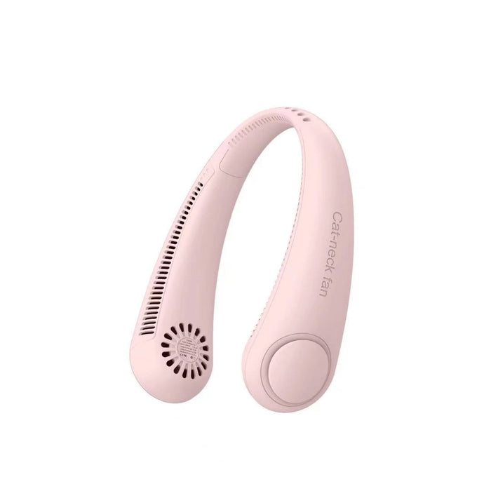 Pink neckband device on a white background
