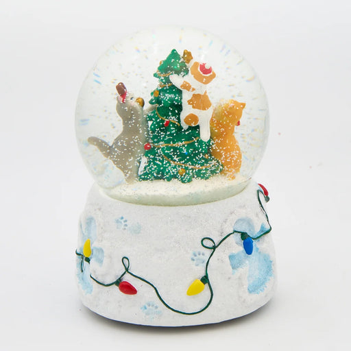 Curious Christmas Cats Musical Glitterdome