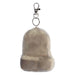 Keychain with a fur-like texture on a white background