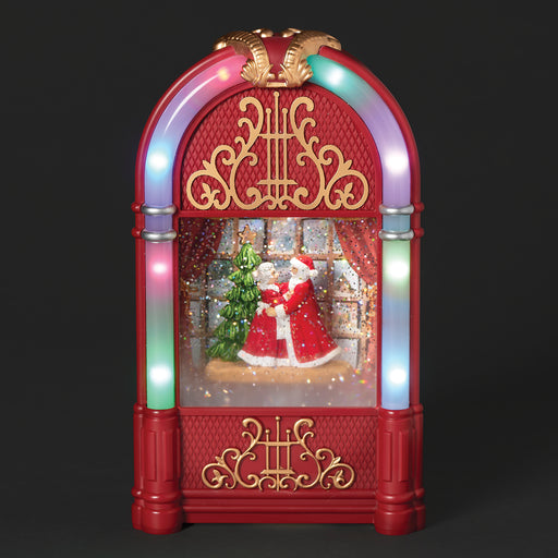 Santa & Mrs Claus Glitter Jukebox