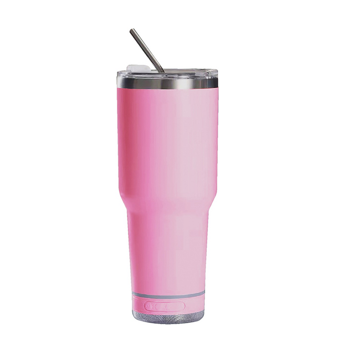 Music Speaker Tumbler pink