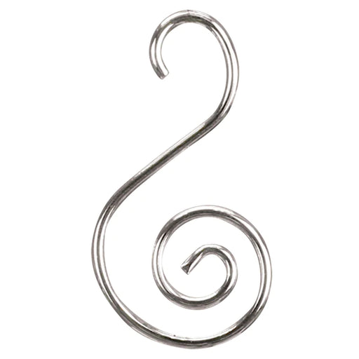 Silver Ornament S-Hooks, Pack of 24