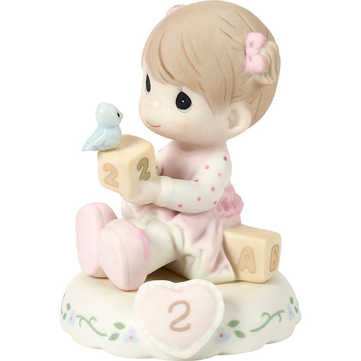 Precious Moments Age 2 Girl Figurine - Brunette