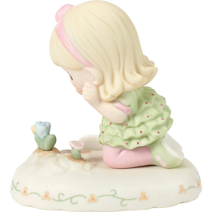 Precious Moments Age 3 Girl Figurine - Blonde