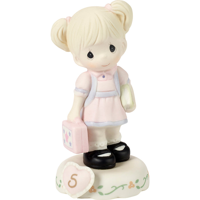 Precious Moments Age 5 Girl Figurine - Blonde