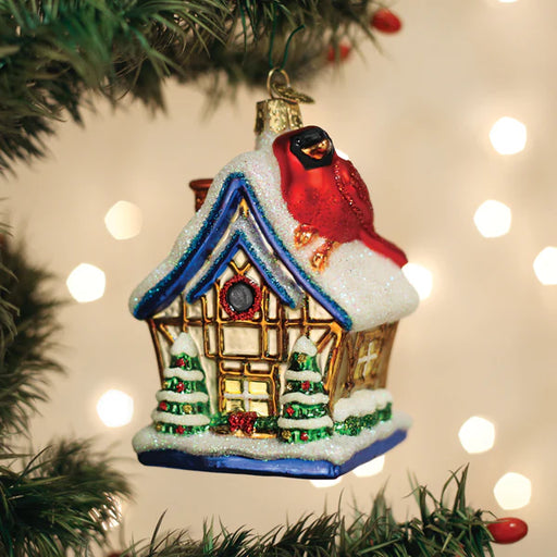 Old World Christmas Cardinal Birdhouse Ornament