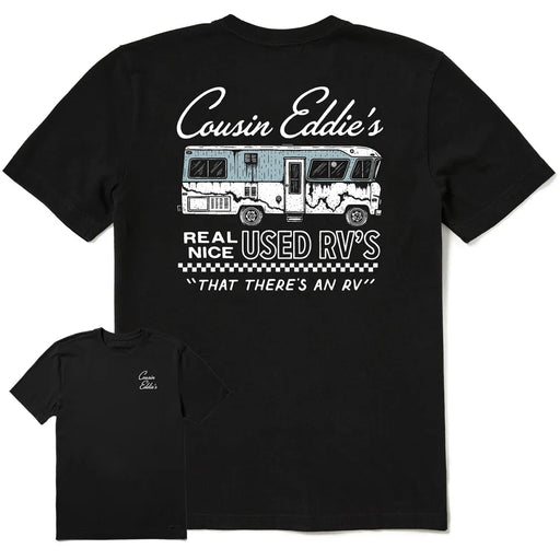 Life is Good Cousin Eddie's Real Nice Used RV's Short Sleeve Crusher Tee