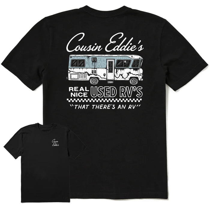 Life is Good Cousin Eddie's Real Nice Used RV's Short Sleeve Crusher Tee
