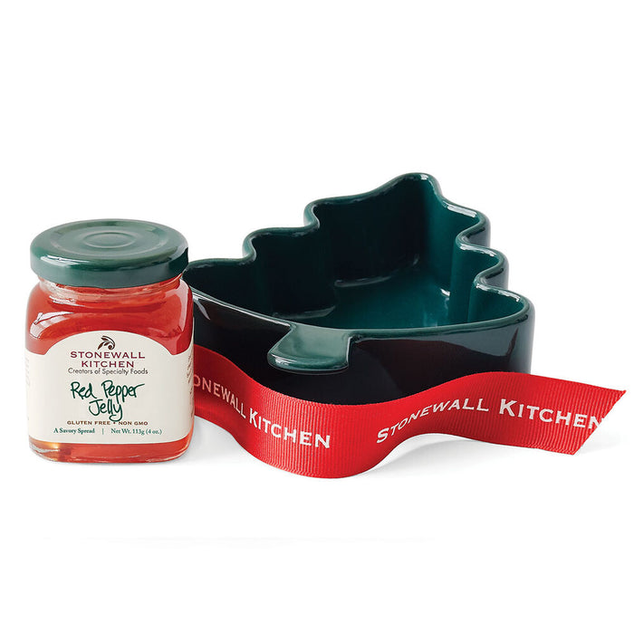 Stonewall Kitchen Red Pepper Jelly with Tree Ramekin