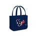 Navy blue tote bag with Houston Texans logo on a white background