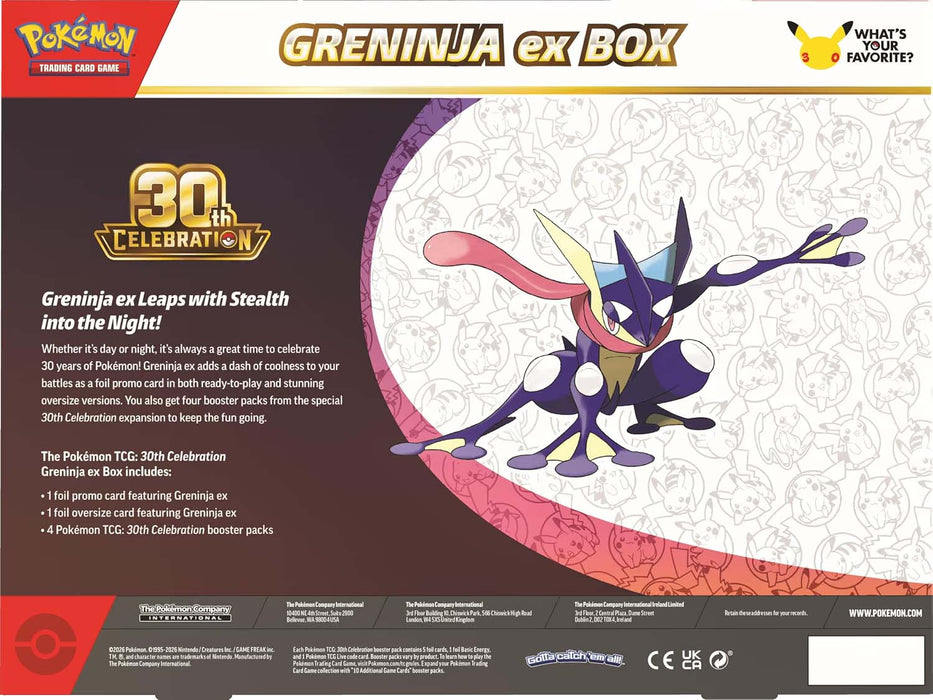 Pokémon Trading Card Game: 30th Celebration ex Box