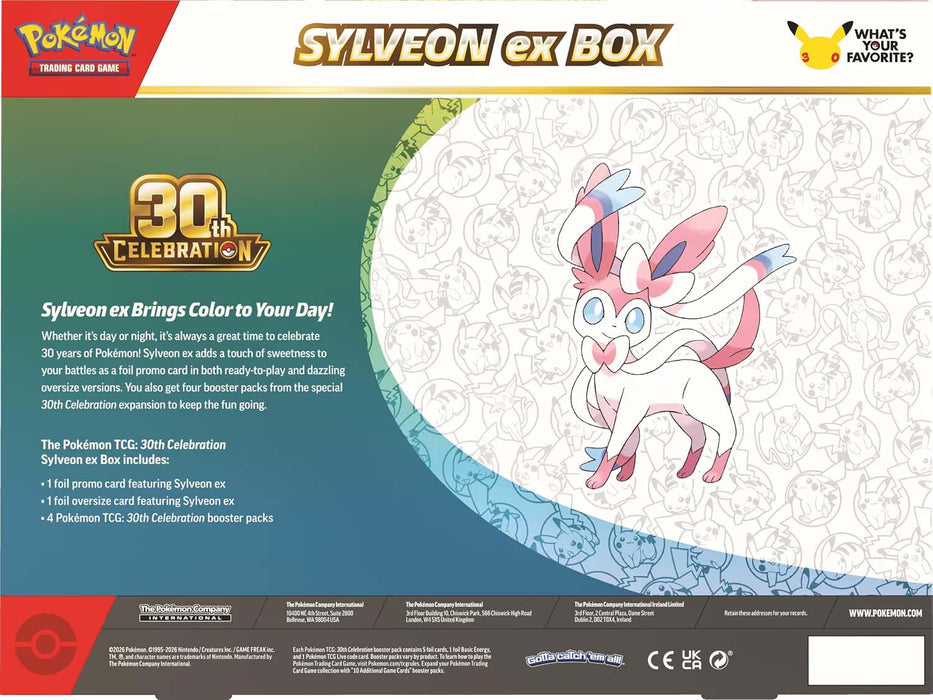 Pokémon Trading Card Game: 30th Celebration ex Box