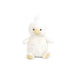 White plush duck toy on a white background