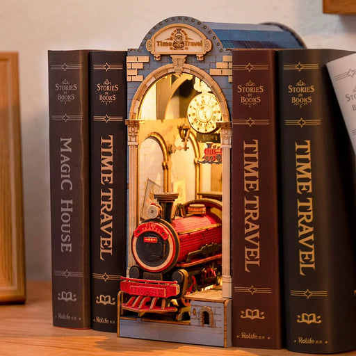 Time Travel Book Nook Shelf Insert Model Kit
