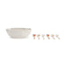 Confetti Family Melamine Ice Cream Bowls with 6 Spoons
