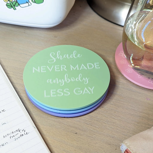 Taylor Swift Shade Never Made Anybody Less Gay Acrylic Coaster