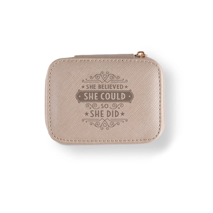 Travel Jewelry Box - She Believed