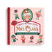 A children's craft book titled 'Craft Along with Mrs. Claus' on a light pink cover with holiday illustrations of children and Mrs.