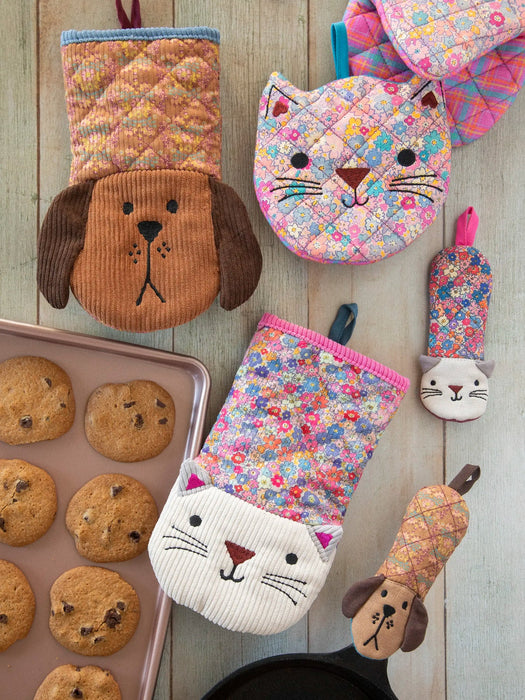 Cat Mini Oven Mitts, Set of 2
