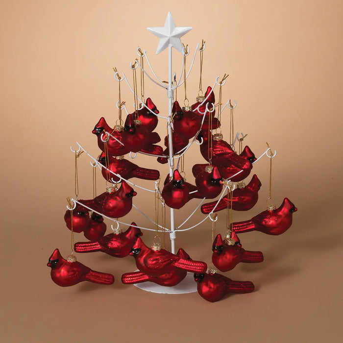 Handblown Glass Cardinal Ornament