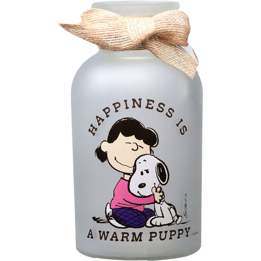 happiness is a warm puppy led lantern