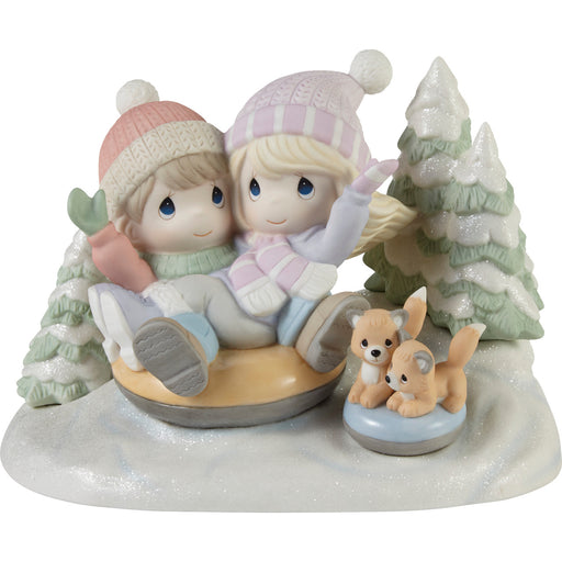 Precious Moments Away We Go In The Snow Limited Edition Figurine