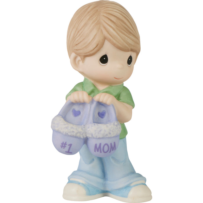#1 Mom Boy Precious Moments Figurine