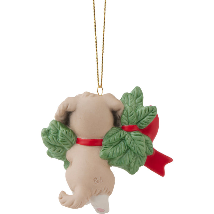 Precious Moments Hanging Out For The Holidays 2024 Dated Dog Ornament