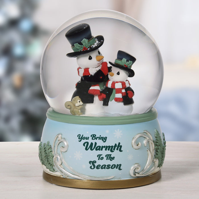 Precious Moments You Bring Warmth To The Season Annual Snowman Musical Snow Globe