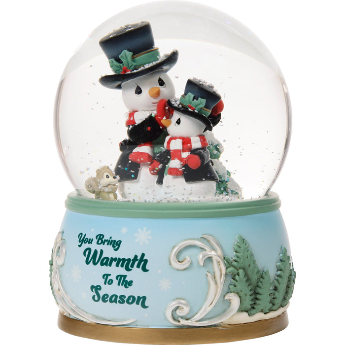 Precious Moments You Bring Warmth To The Season Annual Snowman Musical Snow Globe