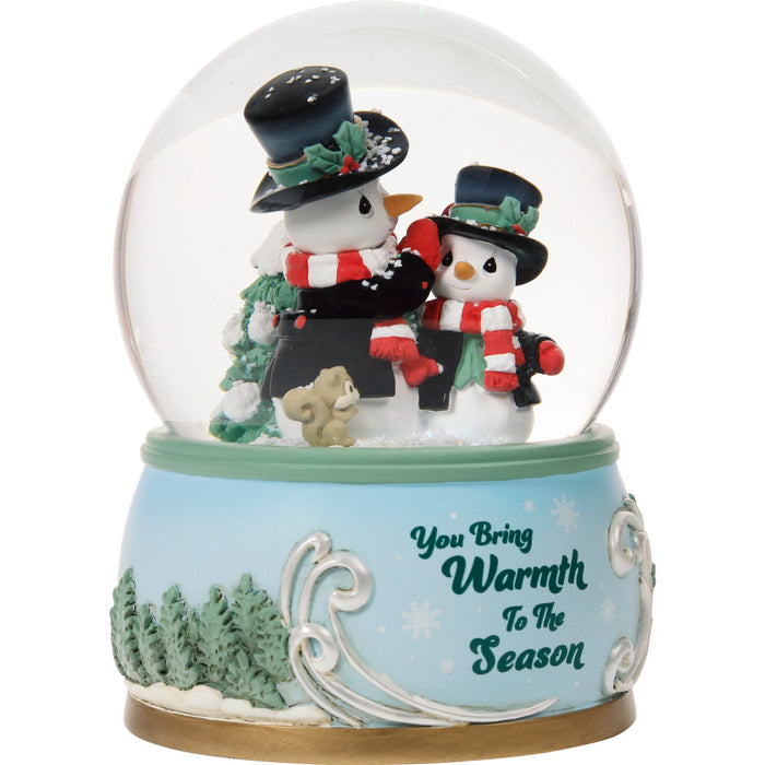 Precious Moments You Bring Warmth To The Season Annual Snowman Musical Snow Globe