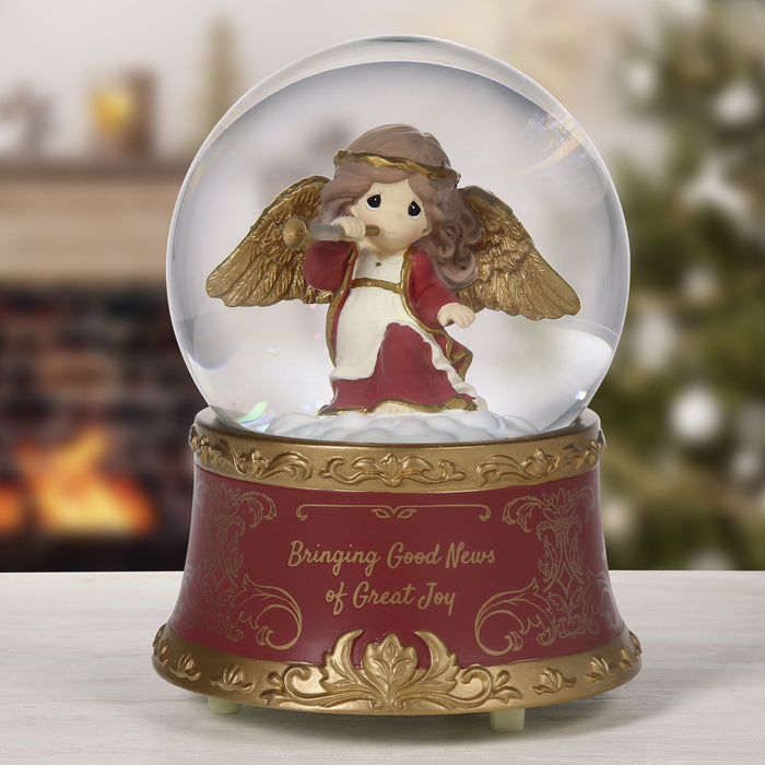 Precious Moments Bringing Good News Of Great Joy Annual Angel Musical Snow Globe