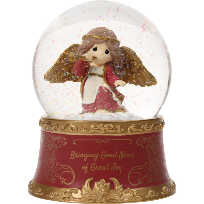 Precious Moments Bringing Good News Of Great Joy Annual Angel Musical Snow Globe