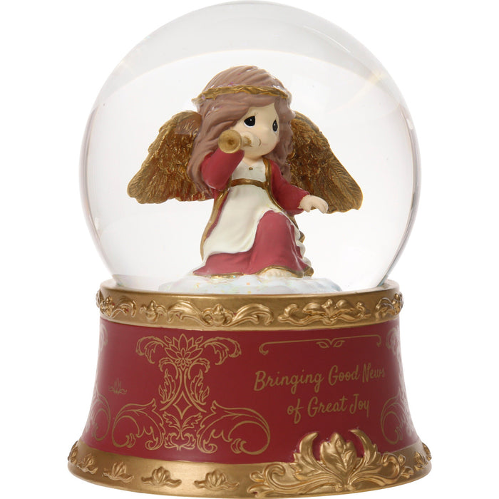 Precious Moments Bringing Good News Of Great Joy Annual Angel Musical Snow Globe