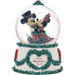 Christmas-themed snow globe with a character inside on a white background
