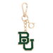 Keychain with 'BU' lettering on a white background