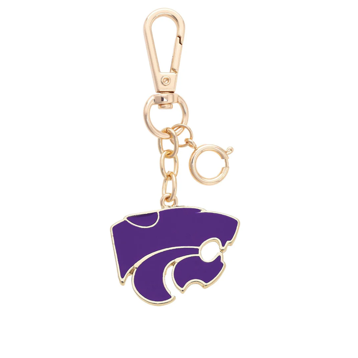 Kansas State Wildcats Enamel Logo Bag Charm
