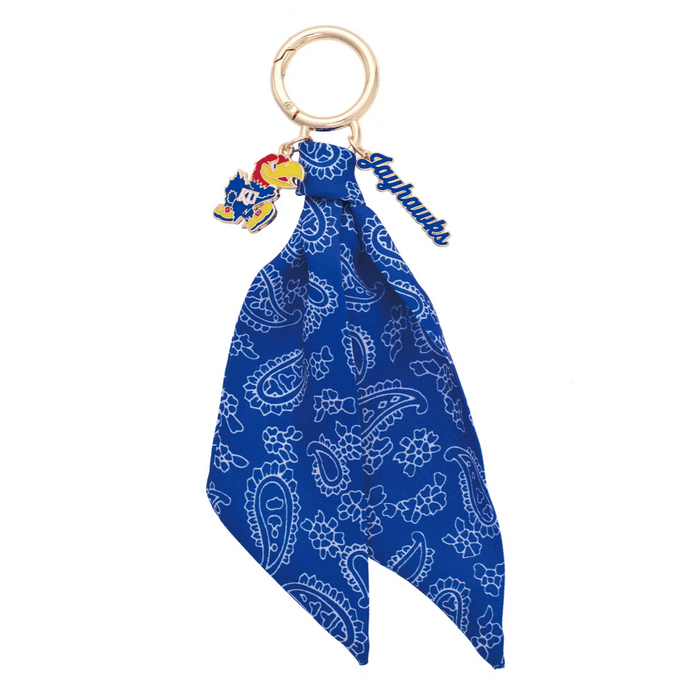 Kansas Jayhawks Logo Bandana Bag Charm